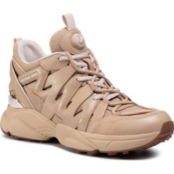 Sneakersy MICHAEL MICHAEL KORS - Hero Trainer 43T0HRFS6D Khaki. Zielone półbuty damskie MICHAEL Michael Kors, bez wzorów, z zamszu, bez obcasa, na płaskiej podeszwie, bez zapięcia. Za 879,00 zł.