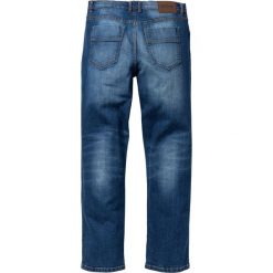 Dżinsy ze stretchem Classic Fit Straight bonprix niebieski "stone”. Niebieskie jeansy męskie bonprix, m, bez wzorów, klasyczne. Za 109,99 zł.