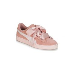 Buty Dziecko Puma JR SUEDE HEART JEWEL.PEACH. Pomarańczowe trampki dziewczęce Puma, bez wzorów, bez zapięcia. Za 247,20 zł.