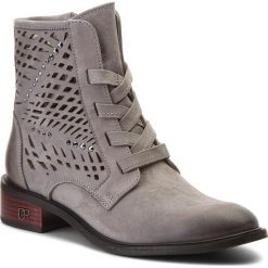Botki CARINII - B4317 J51-I38-000-C58. Szare buty zimowe damskie marki Carinii, z materiału, na obcasie. W wyprzedaży za 249,00 zł.
