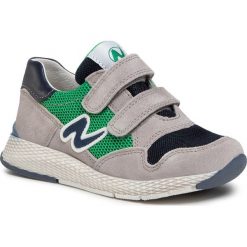 Sneakersy NATURINO - Sammy 0012014900.01.1B27 S Grgio/Navy/Verde. Szare trampki chłopięce Naturino, bez wzorów, ze skóry, na rzepy. Za 349,00 zł.