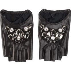 Rękawiczki Damskie KARL LAGERFELD - 96KW3610 Black 999. Czarne rękawiczki damskie KARL LAGERFELD, bez wzorów, ze skóry. Za 479,00 zł.