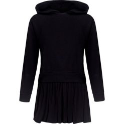 Bluza DEHA DANCE. Czarne bluzy damskie Deha, uniwersalny, bez wzorów, z dzianiny, bez rękawów, z kapturem. W wyprzedaży za 196,00 zł.