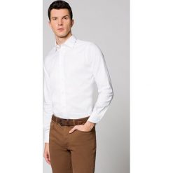 Koszula Biała Ingrid 2. Białe koszule męskie LANCERTO, m, z haftami, z bawełny, eleganckie. Za 299,90 zł.