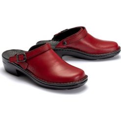 JOSEF SEIBEL 95920 23 380 Betsy hibiscus, klapki damskie. Klapki damskie Josef Seibel, w paski, ze skóry, bez obcasa. Za 239,90 zł.