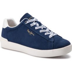 Sneakersy PEPE JEANS - Roland Suede PMS30524 Ocean 588. Niebieskie sneakersy męskie Pepe Jeans, na co dzień, bez wzorów, z jeansu, eleganckie, bez zapięcia. W wyprzedaży za 199,00 zł.