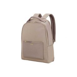 Plecak SAMSONITE Zalia 14.1 cali Beżowy. Brązowe plecaki damskie Samsonite, bez wzorów, z nylonu, eleganckie. Za 519,00 zł.