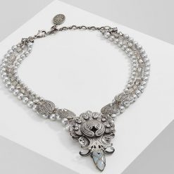 Naszyjniki damskie: Konplott HARAKIRI BLOOM Naszyjnik antique silver