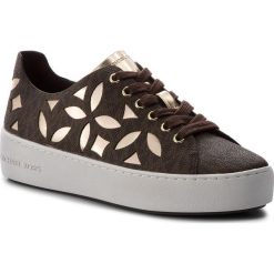Sneakersy MICHAEL MICHAEL KORS - Mimi Lace Up 43T8MIFS1B Brn/Plgold. Brązowe sneakersy damskie MICHAEL Michael Kors, z materiału. Za 659,00 zł.