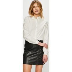 Vila - Koszula. Białe bluzki damskie Vila, s, z haftami, z bawełny, eleganckie, bez kołnierzyka, z długim rękawem. W wyprzedaży za 89,90 zł.