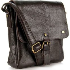 Skórzana torba na ramię unisex DAAG Jazzy Party 55 - brązowy. Pomarańczowe torby męskie skórzane daag, bez wzorów, młodzieżowe, na ramię. Za 267,99 zł.