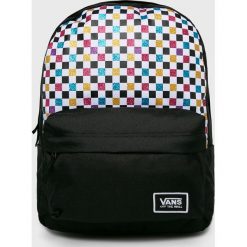Vans - Plecak. Czarne plecaki damskie Vans, z nadrukiem, z poliesteru. Za 179,90 zł.