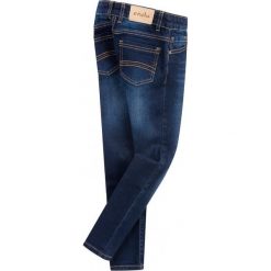 Jeansy rurki dla dziewczynki. Niebieskie jeansy dziewczęce marki Endo, z jeansu. Za 59,90 zł.