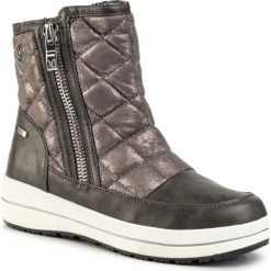 Śniegowce CAPRICE - 9-26464-23 Dk Grey Comb 203. Szare kozaki damskie Caprice, na zimę, ze skóry ekologicznej, bez zapięcia. W wyprzedaży za 219,00 zł.