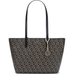 DKNY Bryant Medium Torebka Czarny Brązowy. Pomarańczowe torebki klasyczne damskie DKNY, bez wzorów, z materiału, bez dodatków. Za 912,95 zł.