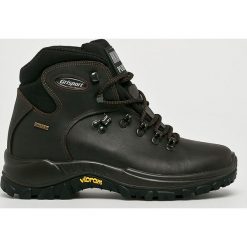 Grisport - Buty. Czarne buty trekkingowe męskie Grisport, na zimę, z materiału, na sznurówki, outdoorowe. Za 439,90 zł.