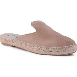 Espadryle MANEBI - Mules W 1.9 M0 Vintage Taupe. Pomarańczowe espadryle damskie Manebi, bez wzorów, ze skóry, bez obcasa. Za 449,00 zł.