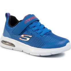 Buty SKECHERS - Dyna-Air 98101L/RYL Royal. Niebieskie buty chłopięce sportowe Skechers, ze skóry ekologicznej, na rzepy. W wyprzedaży za 179,00 zł.