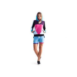 Eos Hoodie (Purple). Fioletowe bluzy damskie OKUAKU, xs, w kolorowe wzory, z elastanu. Za 195,30 zł.