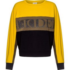 Bluza DEHA ACTIVE. Żółte bluzki damskie Deha, z nadrukiem, z tkaniny. W wyprzedaży za 308,00 zł.