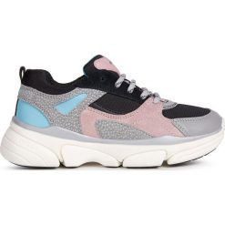 Geox - Buty. Brązowe buty sportowe damskie Geox, bez wzorów, z gumy, sportowe. Za 349,90 zł.