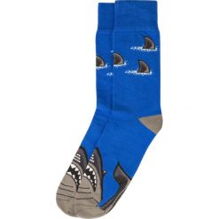 Skarpetki Bobby Sox - Gruba Ryba BS2. Niebieskie skarpetki męskie Bobby Sox - skarpetki, bez wzorów, z elastanu. W wyprzedaży za 18,00 zł.
