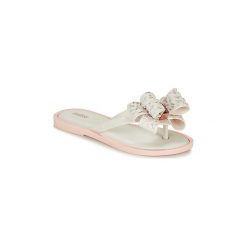 Japonki Melissa FLIP FLOP SWEET. Białe klapki damskie Melissa, bez wzorów, bez obcasa. Za 279,00 zł.