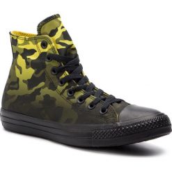 Trampki CONVERSE - Ctas Hi 163239C Bold Citron/Black. Zielone półbuty męskie Converse, na co dzień, bez wzorów, z gumy, klasyczne, bez zapięcia. W wyprzedaży za 239,00 zł.