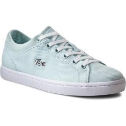 Półbuty LACOSTE - Straightset 116 2 Caw 7-31CAW01171F2 Lt Blu. Niebieskie półbuty damskie skórzane Lacoste, na płaskiej podeszwie. W wyprzedaży za 269,00 zł.