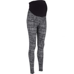 Legginsy ciążowe bonprix szaro-czarny z nadrukiem. Szare legginsy damskie marki bonprix, w paski. Za 37,99 zł.