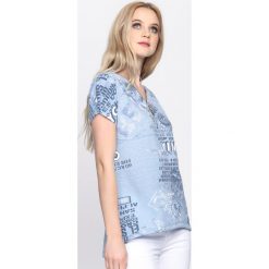 Bluzki damskie: Jasnoniebieski T-shirt Youth Voice