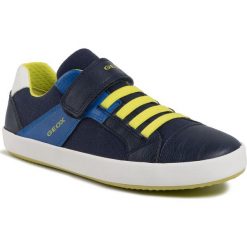 Sneakersy GEOX - J Gisli B. B J025CB 010FE C4226 D Navy/Royal. Niebieskie trampki chłopięce Geox, bez wzorów, ze skóry ekologicznej, na rzepy. W wyprzedaży za 179,00 zł.