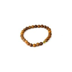 Bransoletka Męska Jaspis Kalahari Hematyt. Pomarańczowe bransoletki męskie Brazi druse jewelry, z hematytem, złote. Za 65,00 zł.