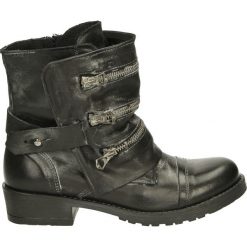 Botki - RAVE21 NAB NE. Szare botki damskie skórzane Venezia. Za 339,00 zł.