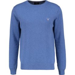 GANT CREW Sweter blue melange. Niebieskie swetry klasyczne męskie GANT, m, z bawełny. Za 419,00 zł.