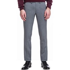 Spodnie STEFANO SMPS030091. Szare spodnie męskie Giacomo Conti, m, w kratkę, z elastanu, klasyczne. Za 199,00 zł.