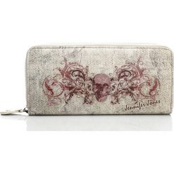 Portfele damskie: Elegancki portfel damski Jennifer Jones Skull Rose