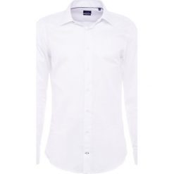 JOOP! PIERCE SLIM FIT Koszula biznesowa white. Szare koszule męskie slim marki JOOP!, z bawełny, z klasycznym kołnierzykiem, z długim rękawem. Za 379,00 zł.