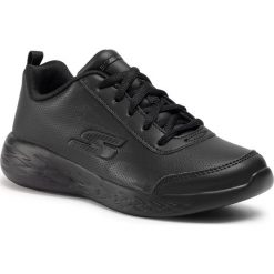 Sneakersy SKECHERS - Recess Chic 82225L/BBK Black. Czarne półbuty dziewczęce Skechers, na sznurówki. Za 199,00 zł.