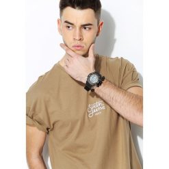 Khaki Koszulka Lackaday. Brązowe koszulki męskie Born2be, s, bez wzorów, bez kołnierzyka, bez rękawów. Za 49,99 zł.