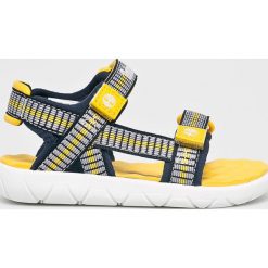 Timberland - Sandały dziecięce Perkins Row. Niebieskie sandały dziewczęce Timberland, z gumy, bez zapięcia. W wyprzedaży za 159,90 zł.