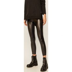 Answear - Legginsy. Czarne spodnie damskie ANSWEAR, s, bez wzorów, z elastanu. W wyprzedaży za 99,90 zł.