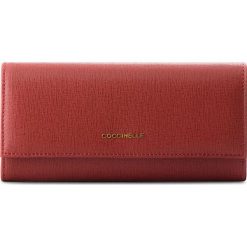 Portfele damskie: Duży Portfel Damski COCCINELLE – CW1 Metallic Saffiano E2 CW1 11 03 01 Bourgogne R00