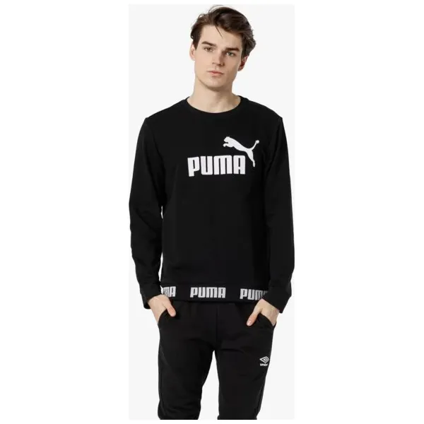 Puma Bluza Amplified Crew Tr , czarny, rozmiar XXL. Czarne bluzy męskie Puma, s, bez wzorów, z bawełny, z kontrastowym kołnierzykiem, bez rękawów, bez kaptura. W wyprzedaży za 139,99 zł.