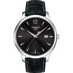 PROMOCJA ZEGAREK TISSOT T - CLASSIC T063.610.16.087.00. Czarne zegarki damskie marki TISSOT, ze stali. W wyprzedaży za 1012,00 zł.
