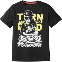T-shirty chłopięce z krótkim rękawem: T-shirt z modnym nadrukiem bonprix czarny