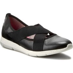 Półbuty TAMARIS - 1-24638-28 Black 001. Czarne półbuty damskie skórzane Tamaris, na płaskiej podeszwie. W wyprzedaży za 159,00 zł.