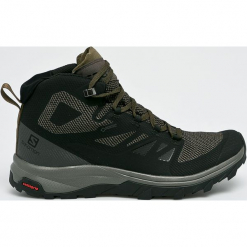 Salomon - Buty Outline Mid Gtx. Czarne buty trekkingowe męskie marki Salomon, z gore-texu, outdoorowe, gore-tex. Za 649,90 zł.