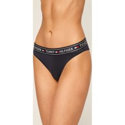Tommy Hilfiger - Brazyliany. Niebieskie majtki damskie xs, z elastanu. Za 99,90 zł.