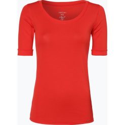Marc Cain Collections - T-shirt damski, czerwony. Czerwone t-shirty damskie Marc Cain Collections, bez wzorów, z dżerseju, bez kołnierzyka. Za 399,95 zł.